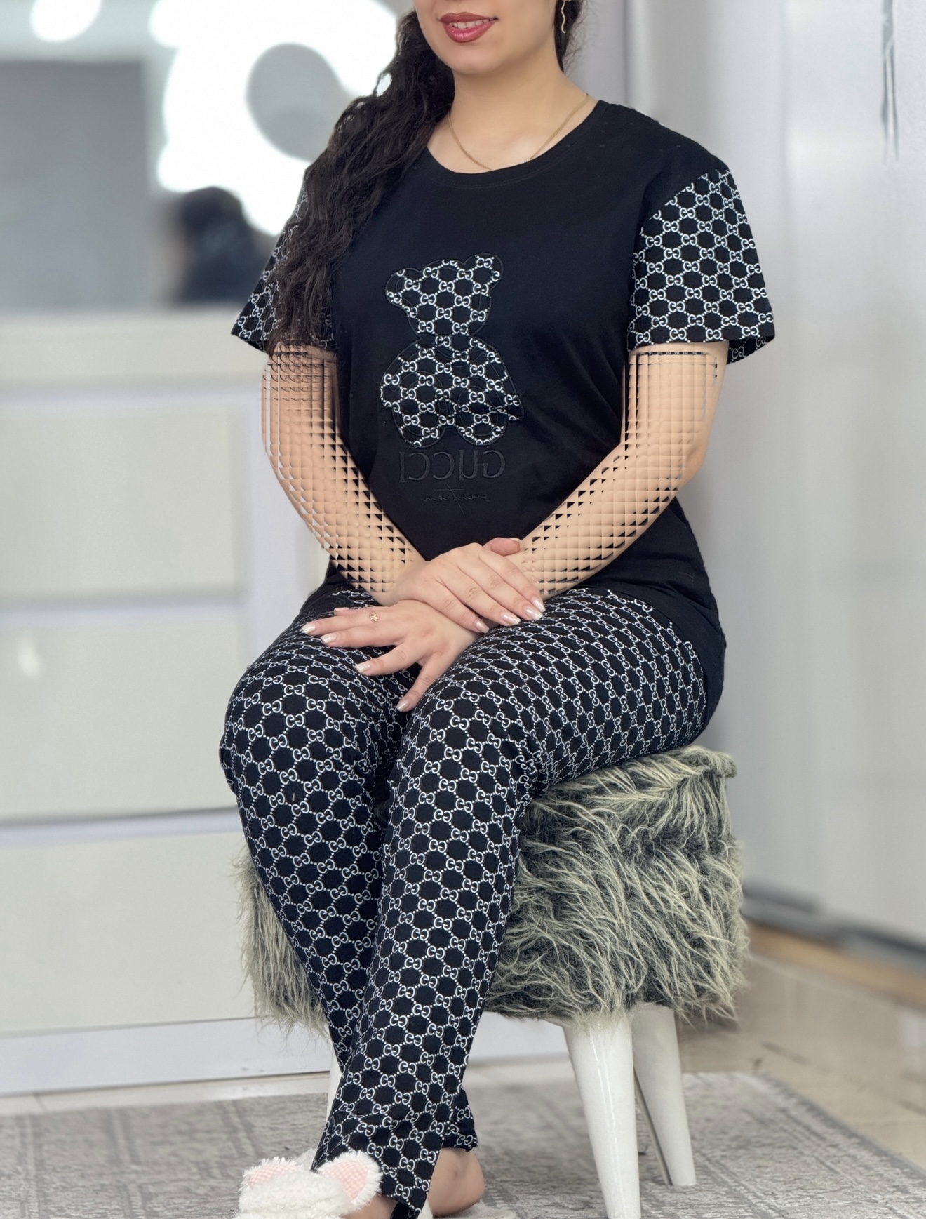 ست گوچی مشکی کد 6525