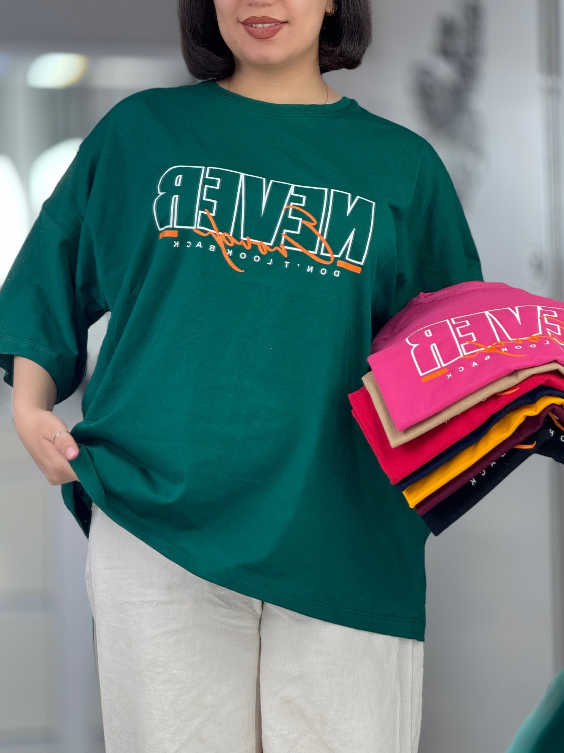 تیشرت باکسی never کد 42609