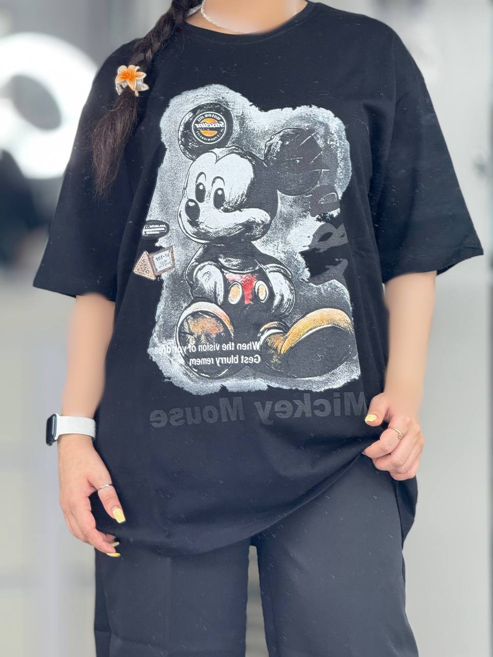 تیشرت لانگ میکی موس کد 6388