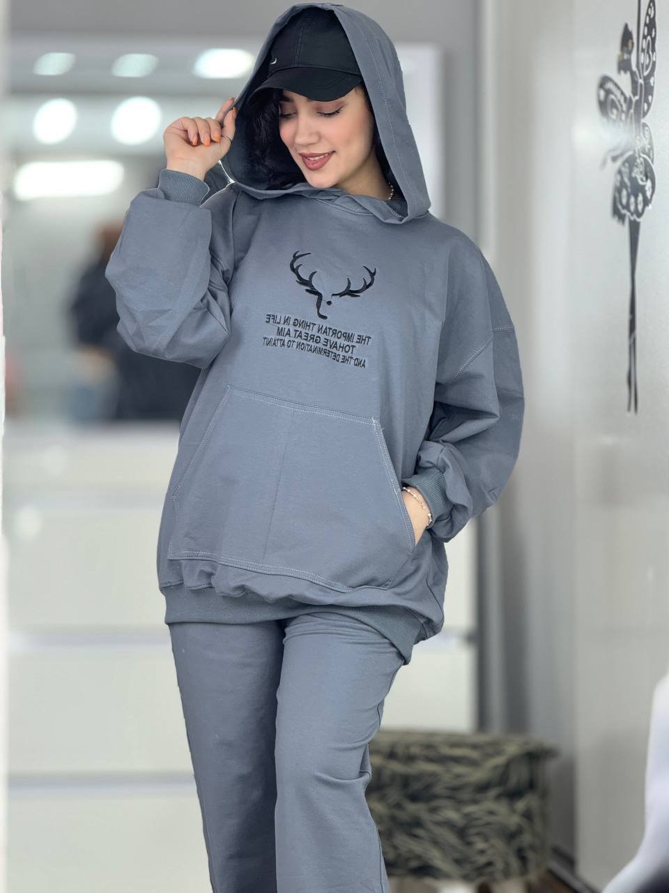 ست هودی شلوار گوزن کد 6251