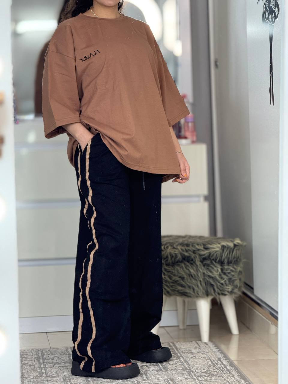 ست بگی ساده نواردار کد 6160