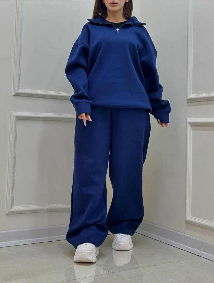 ست دورس شلوار نیم زیپ کد 6345