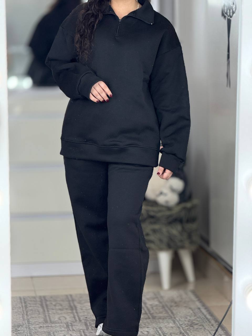 ست دورس شلوار نیم زیپ کد 6345