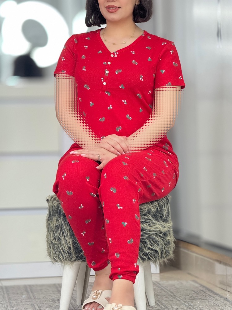 ست وارداتی زارا قرمز کد 42676
