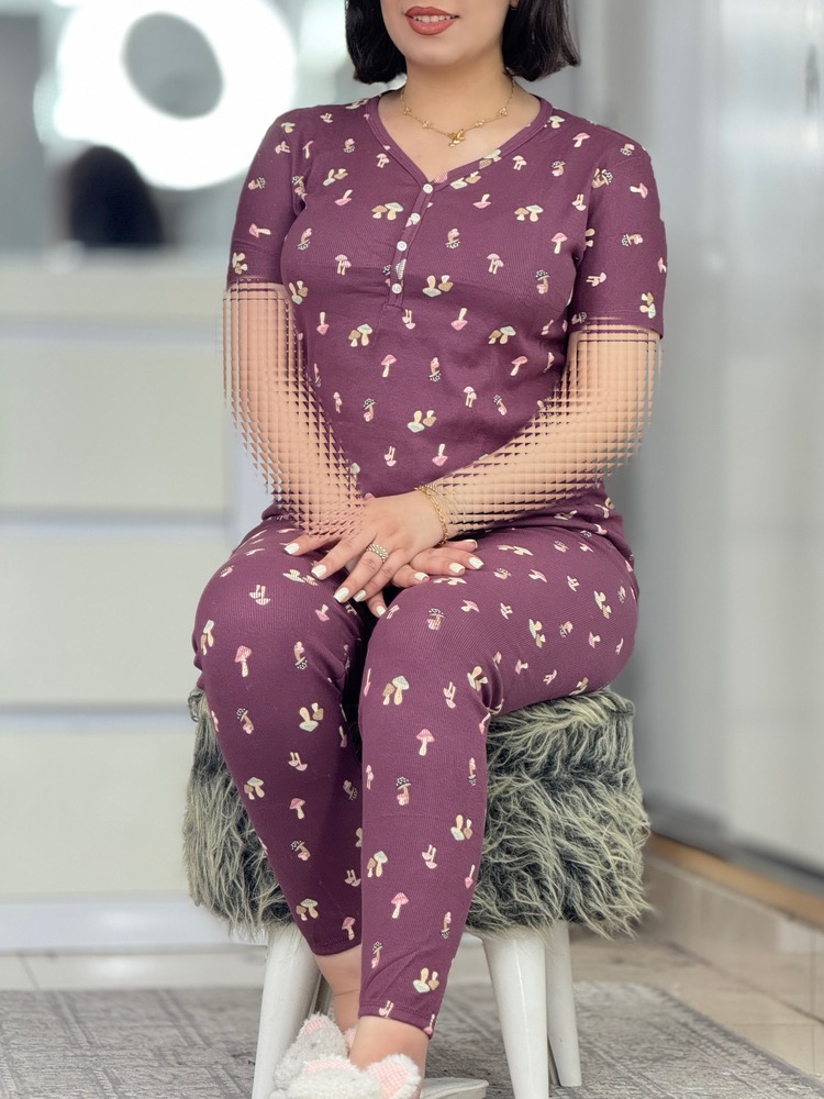 ست وارداتی زارا قارچ بنفش کد 42671