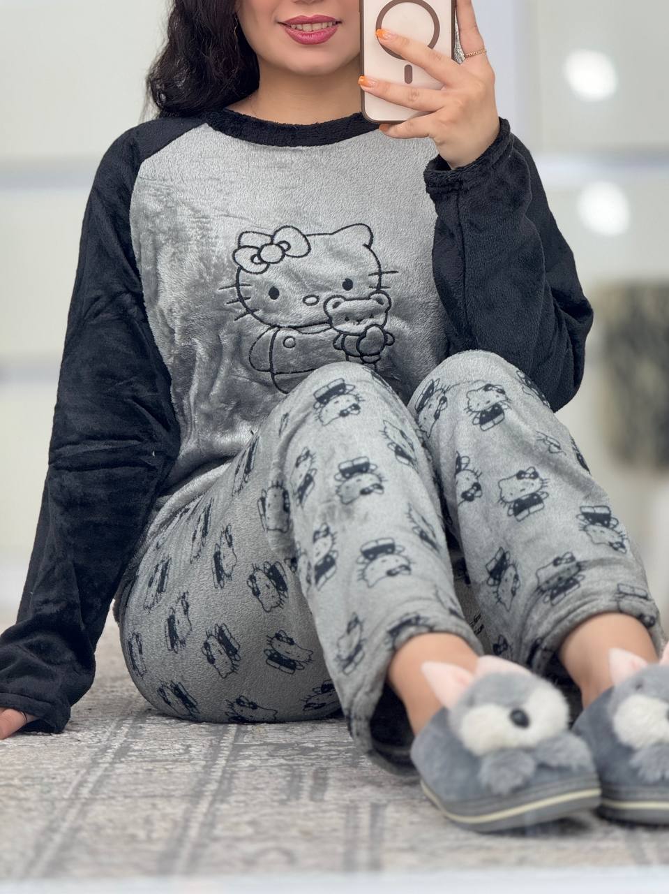 ست حوله ای کیتی خاکستری 6104