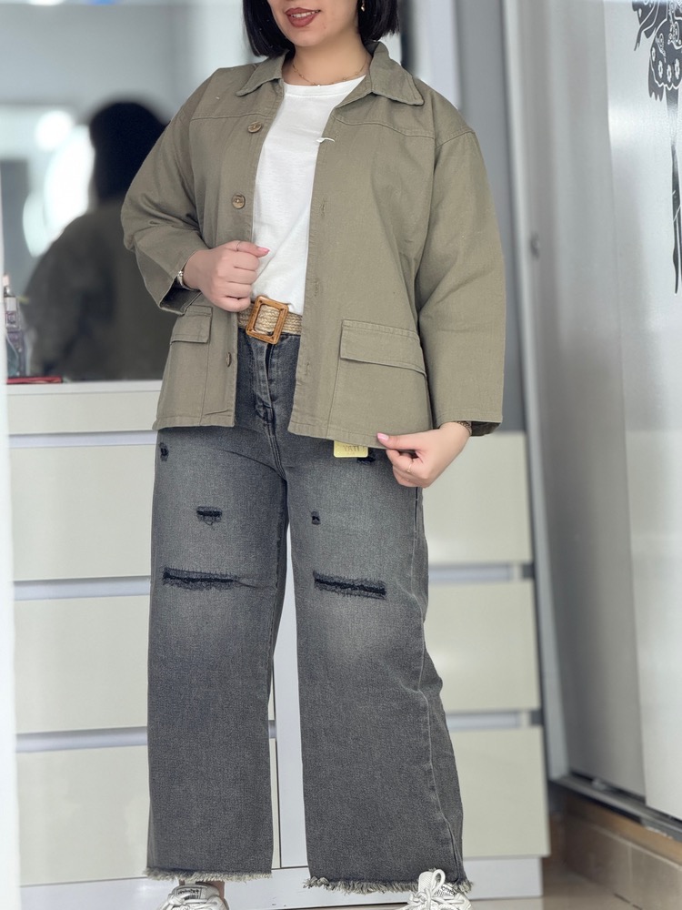 ست کت شلوار طوسی سبز کد 42510
