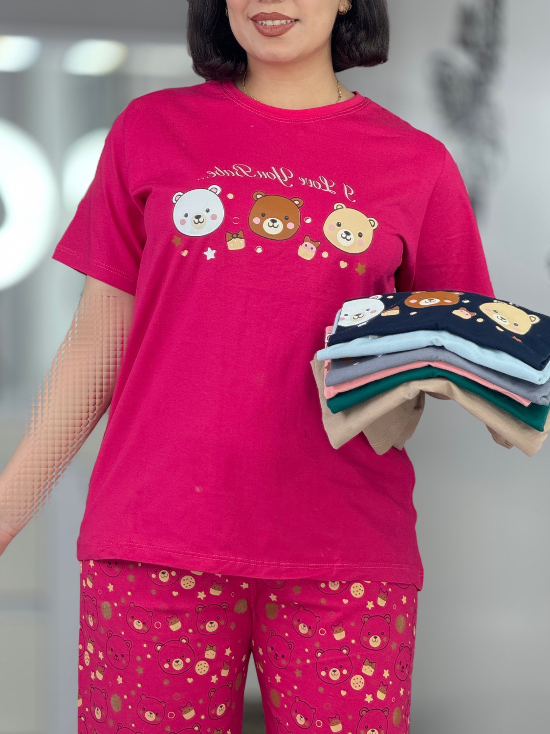 تیشرت شلوارک خرس و کوکی کد 42656