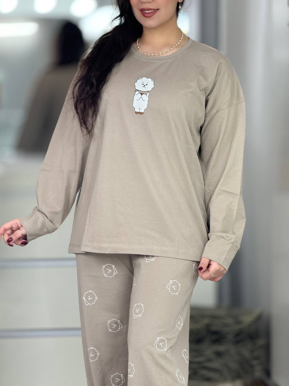 ست بلوزشلواراستین بلند ببعی کد 6337