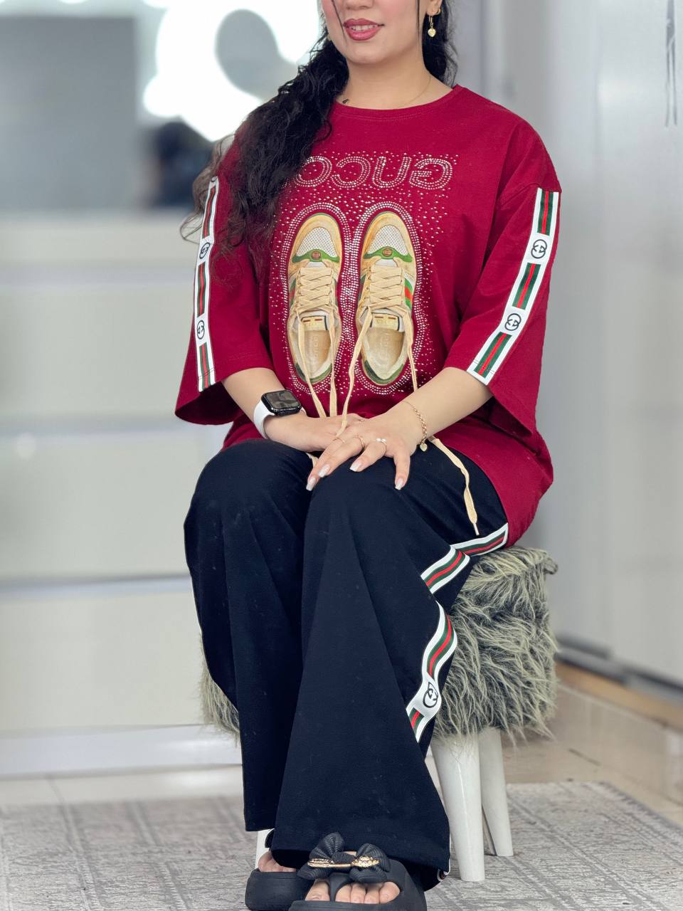 ست نیم استین کتونی کد 6507