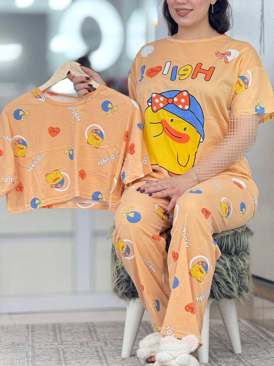 ست سه تیکه جوجه نارنجی کد 6425