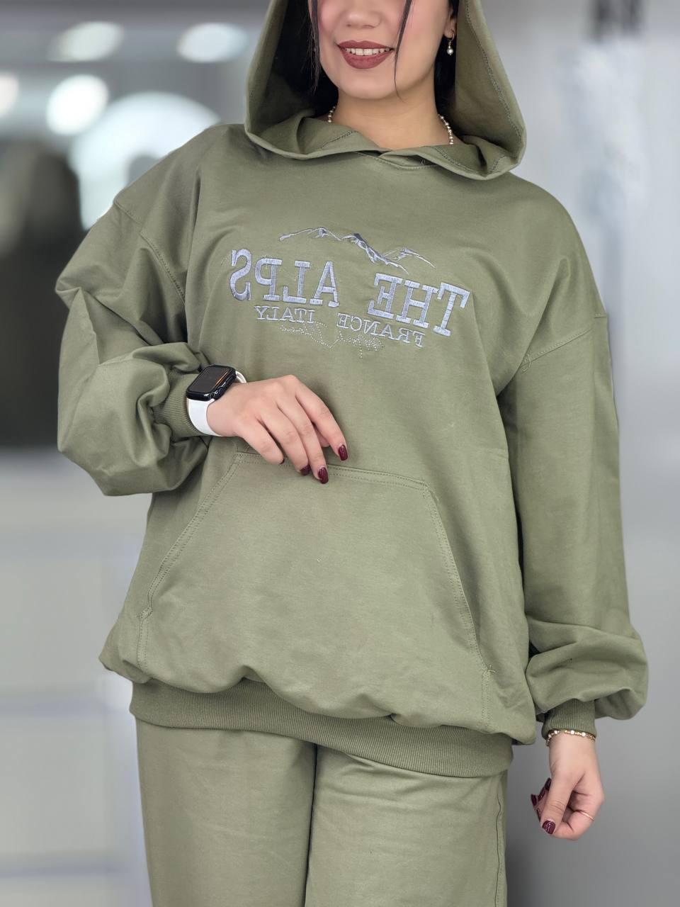 ست هودی شلوار لش کد 6399