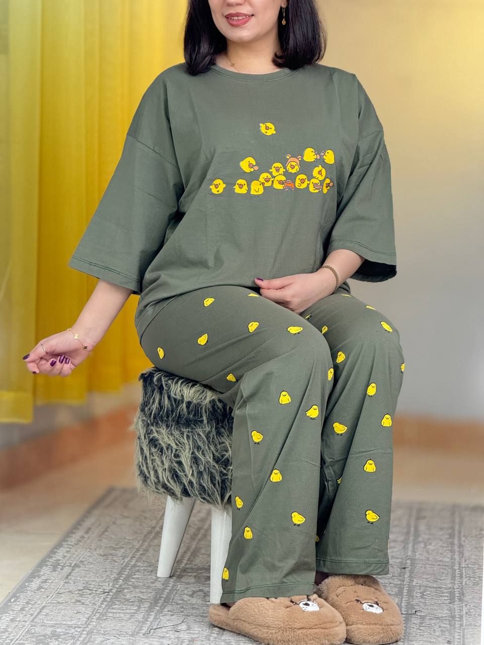 ست باکسی شلوار جوجه کد 29505