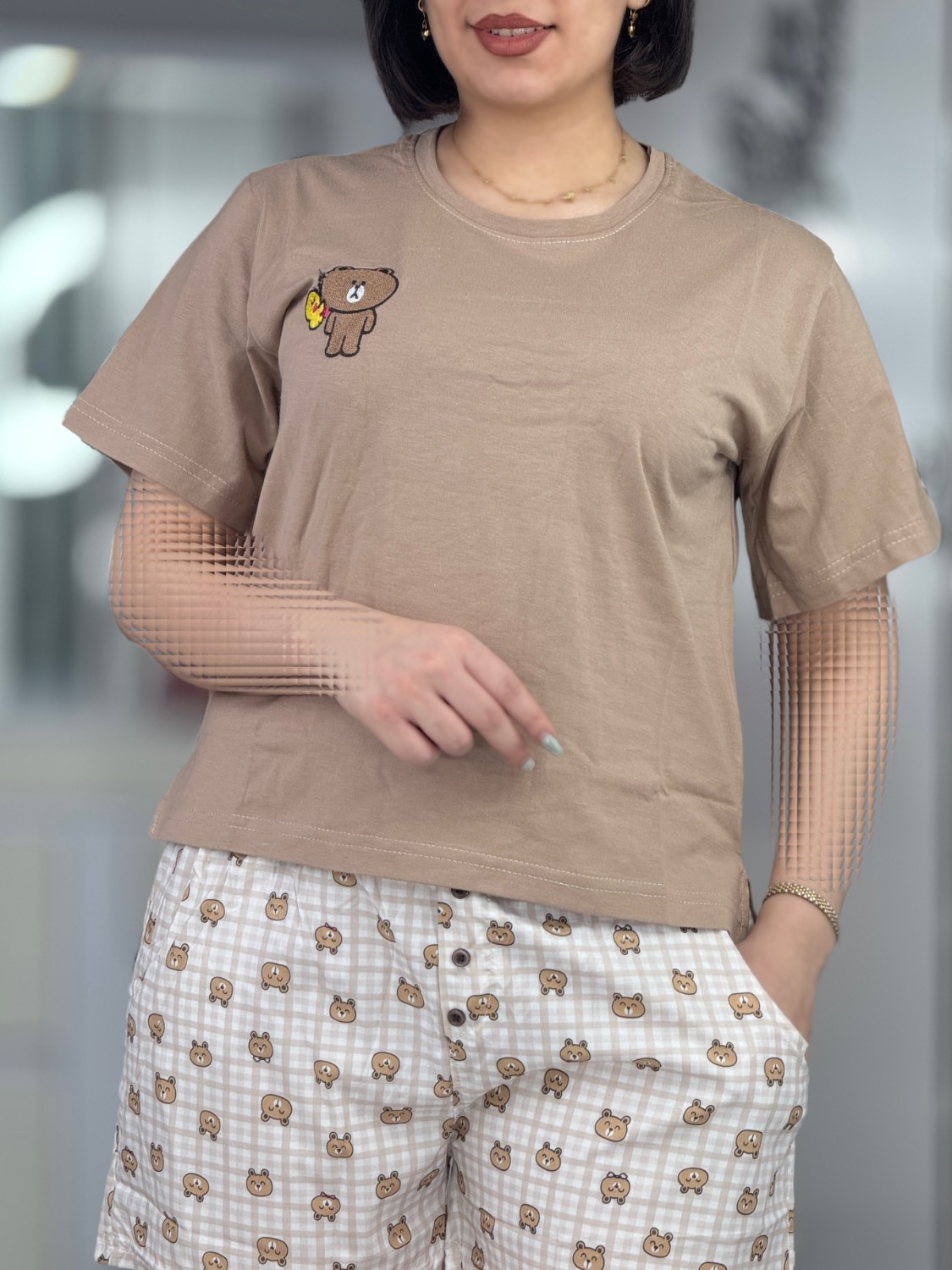 ست تیشرت شورتک فانتزی کد 42505