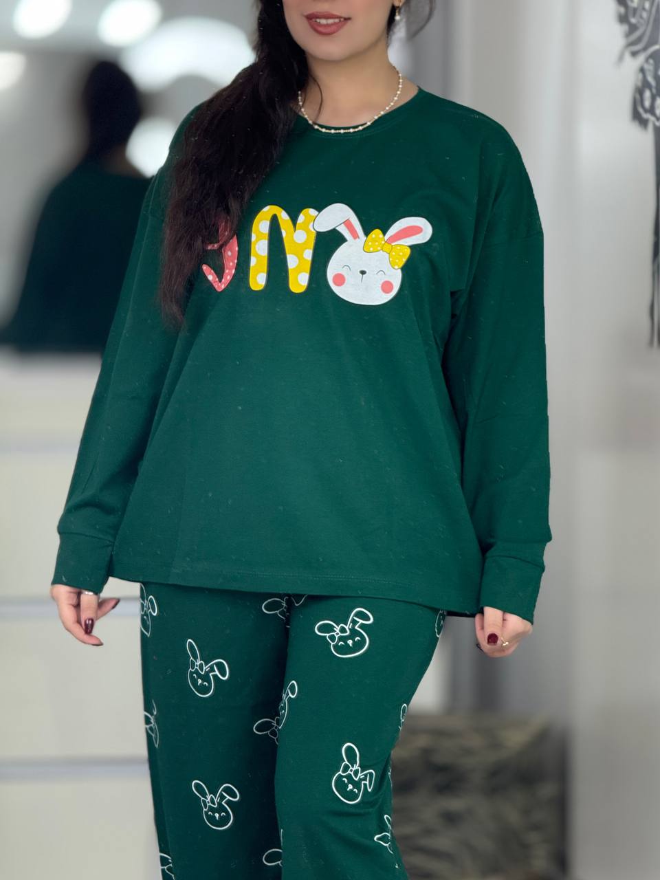 ست بلوزشلوار استین بلند خرگوش کد 6338