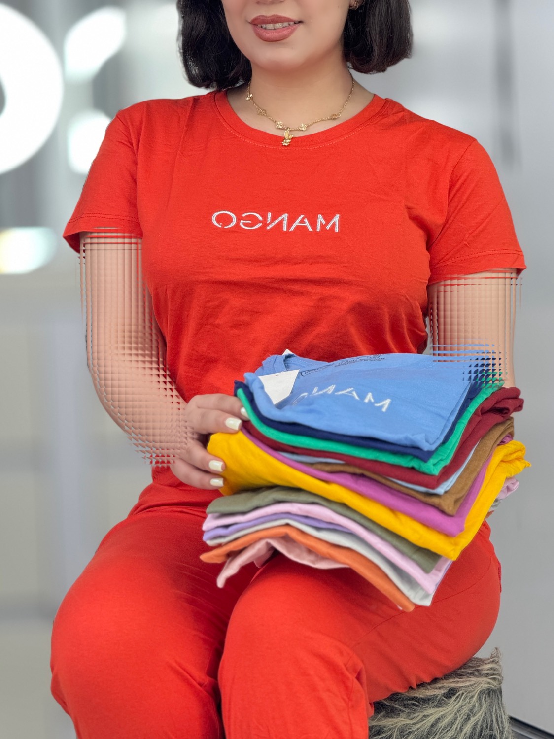 ست تیشرت شلوارک مدادرنگی کد 42681