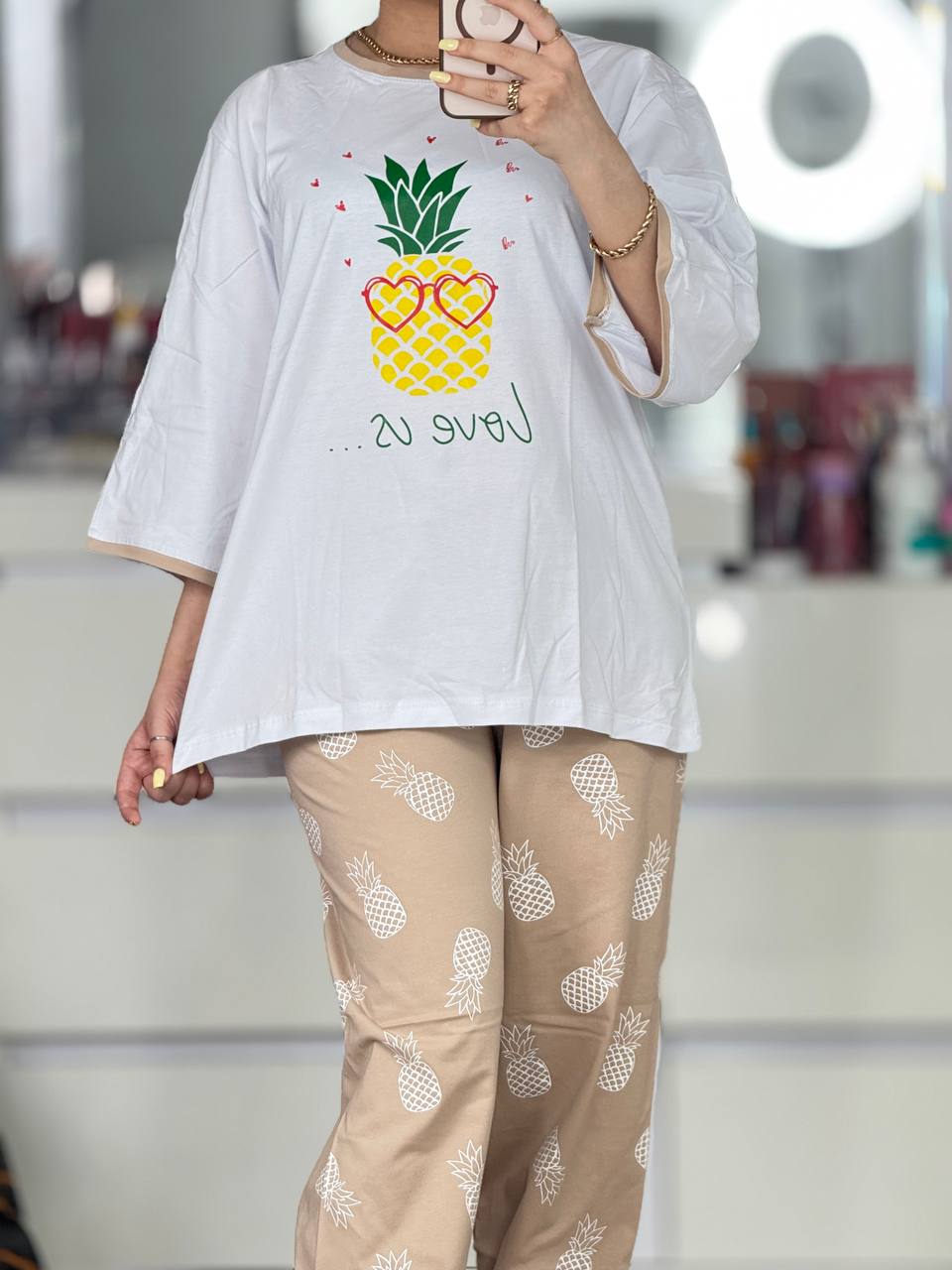 ست دو تیکه - ست اناناس کد 5888 ست اناناس کد 5888-3