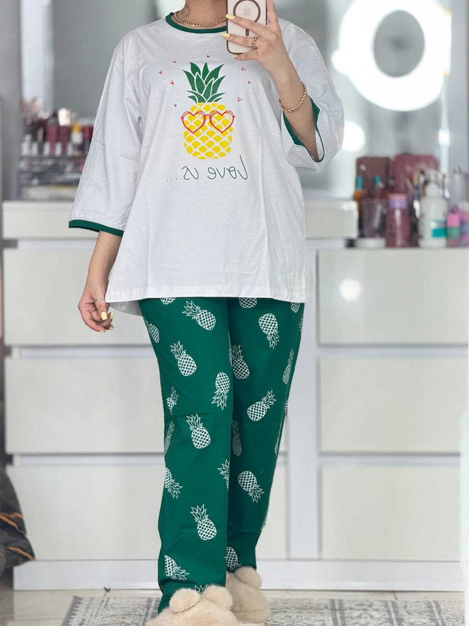 ست دو تیکه - ست اناناس کد 5888 ست اناناس کد 5888-7