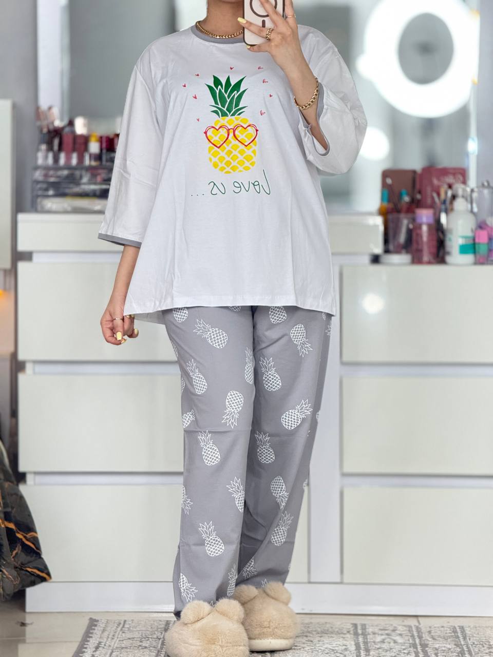 ست دو تیکه - ست اناناس کد 5888 ست اناناس کد 5888-4