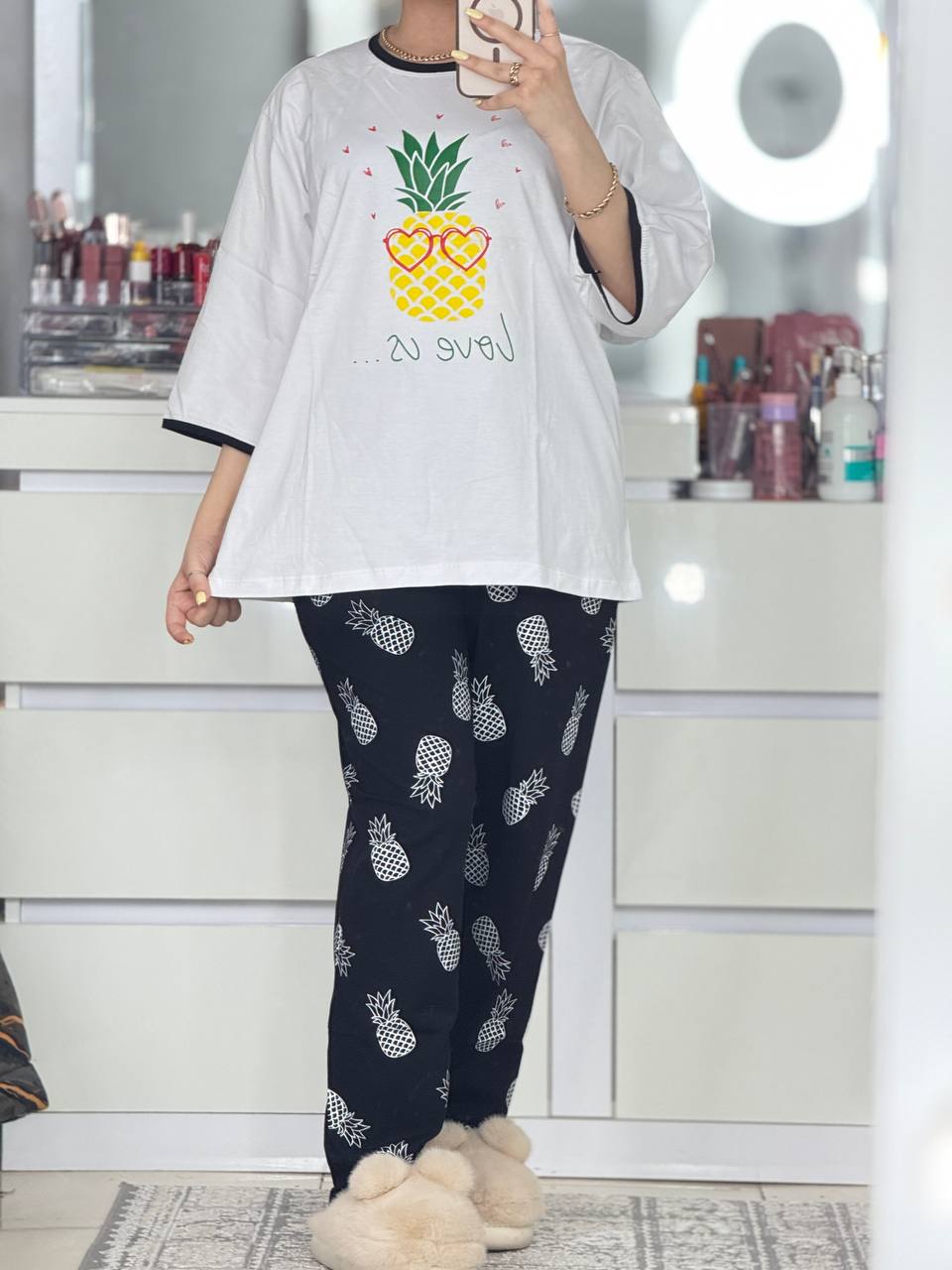 ست دو تیکه - ست اناناس کد 5888 ست اناناس کد 5888-6