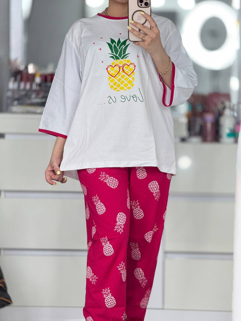 ست دو تیکه - ست اناناس کد 5888 ست اناناس کد 5888-2