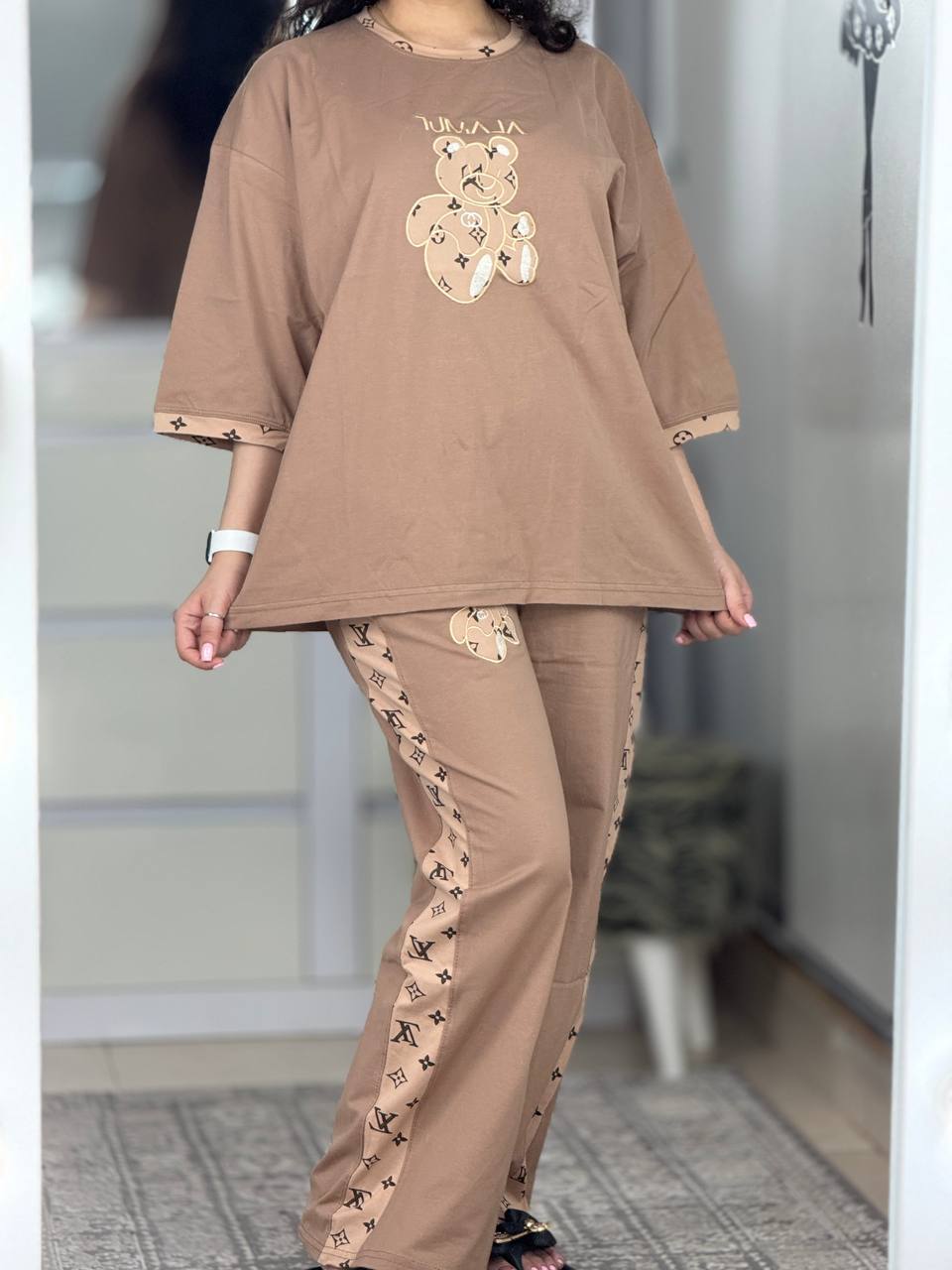 ست بگی ال وی نواردار رنگی 5886