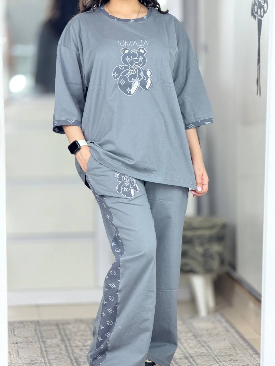 ست های بگی - ست بگی ال وی نواردار رنگی 5886 ست بگی ال وی نواردار رنگی 5886-5
