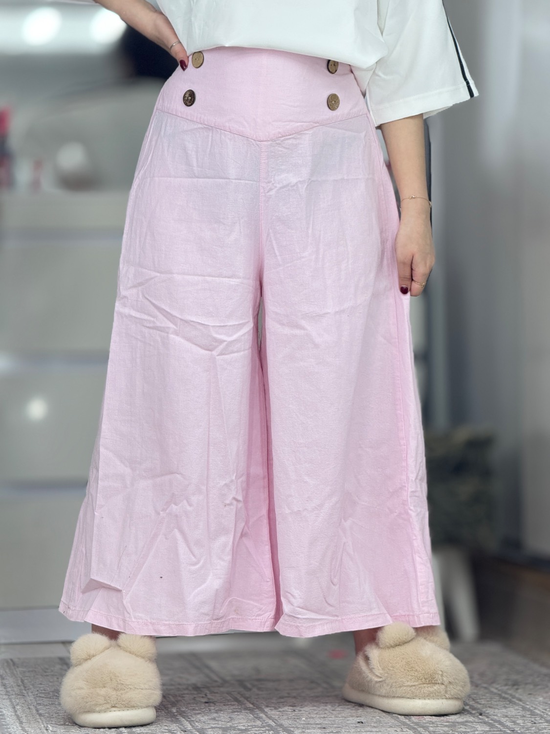 شلوار لینن کد 42566