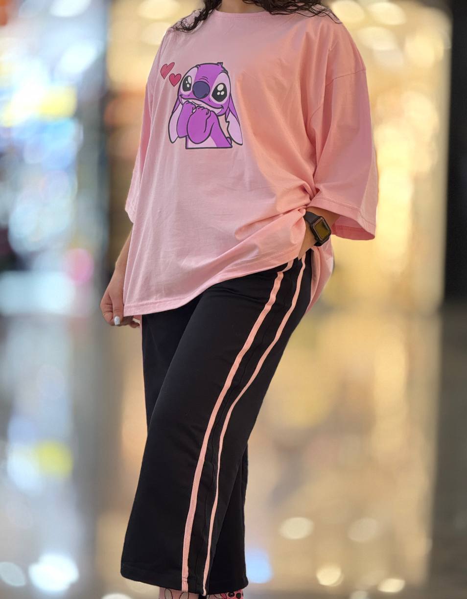 ست لانگ استیچ صورتی کد 6522