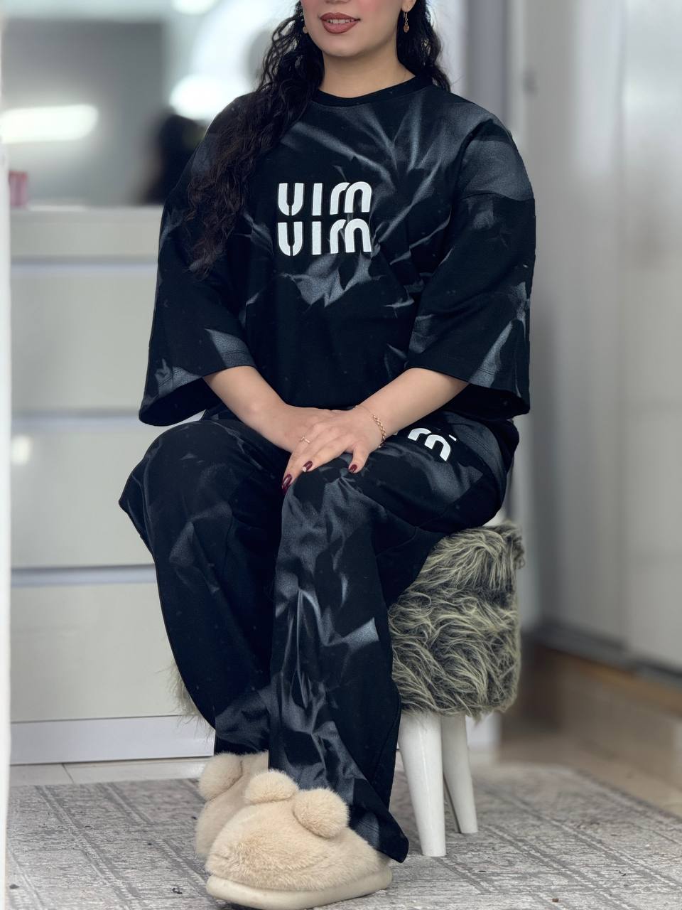 ست بگی میو ابرنگی مشکی کد 6414