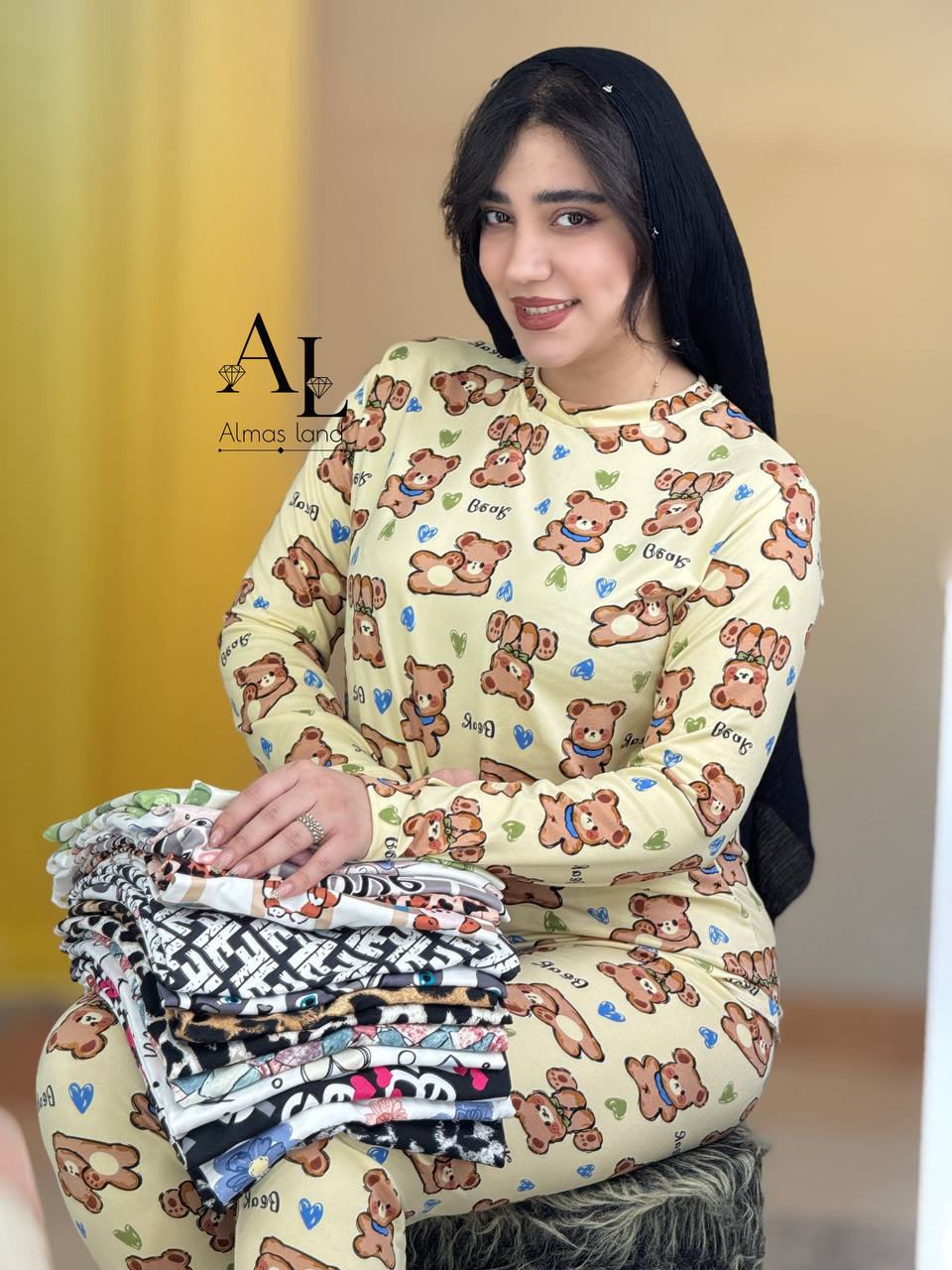 ست استین بلند طرحدار کد 29463