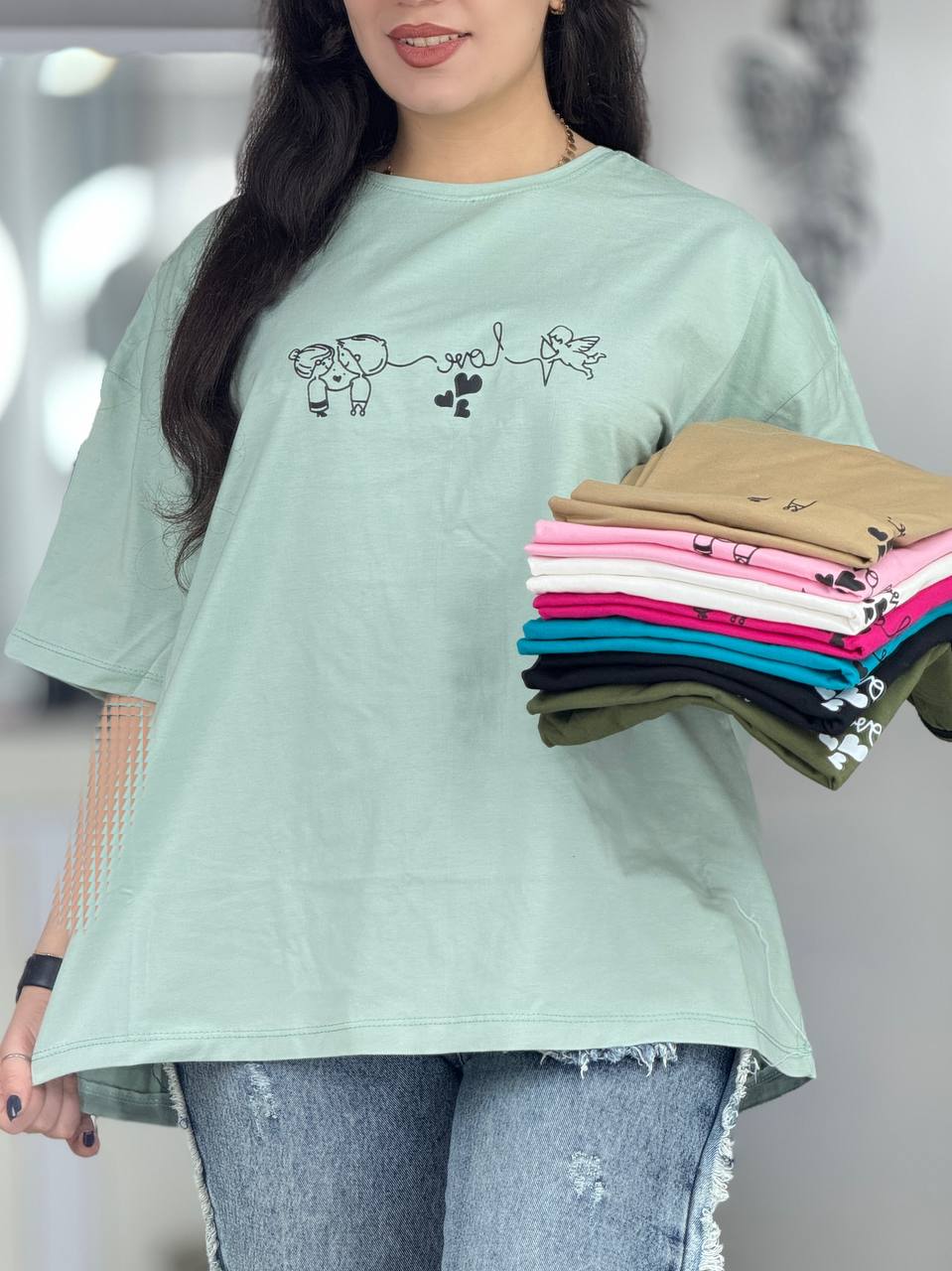 تیشرت لانگ دخترپسر کد 6600