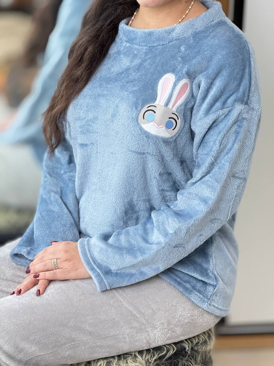 ست حوله ای ابی طوسی کد 6371