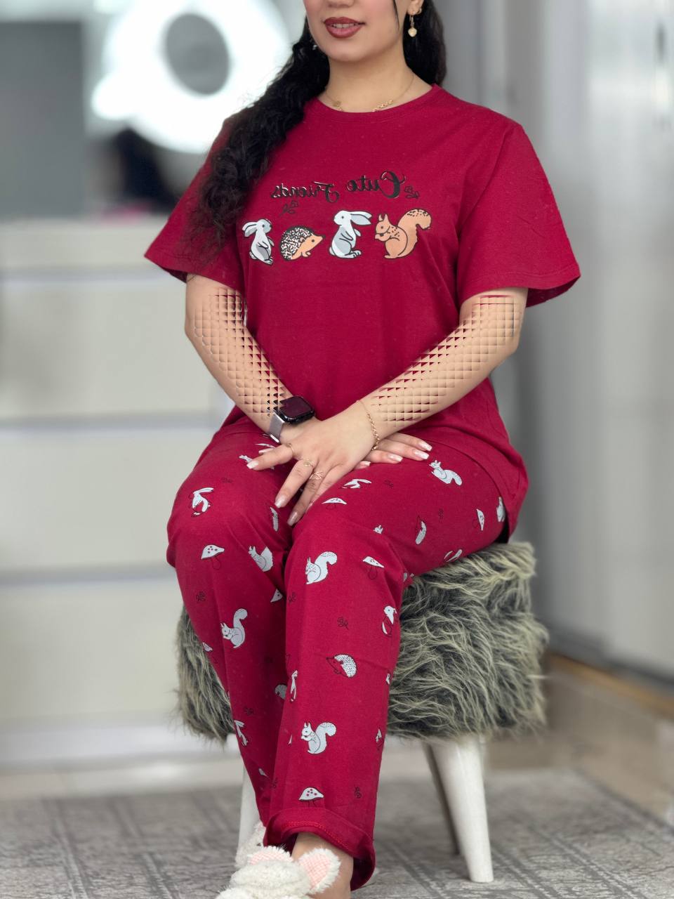 ست تیشرت شلوار خرگوش کد 6471