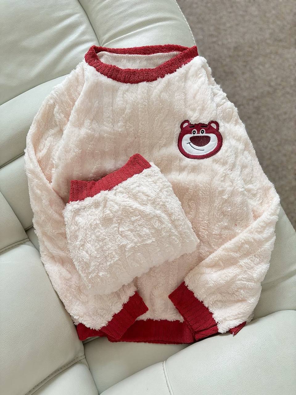 ست حوله ای خرس زرشکی کد 6321