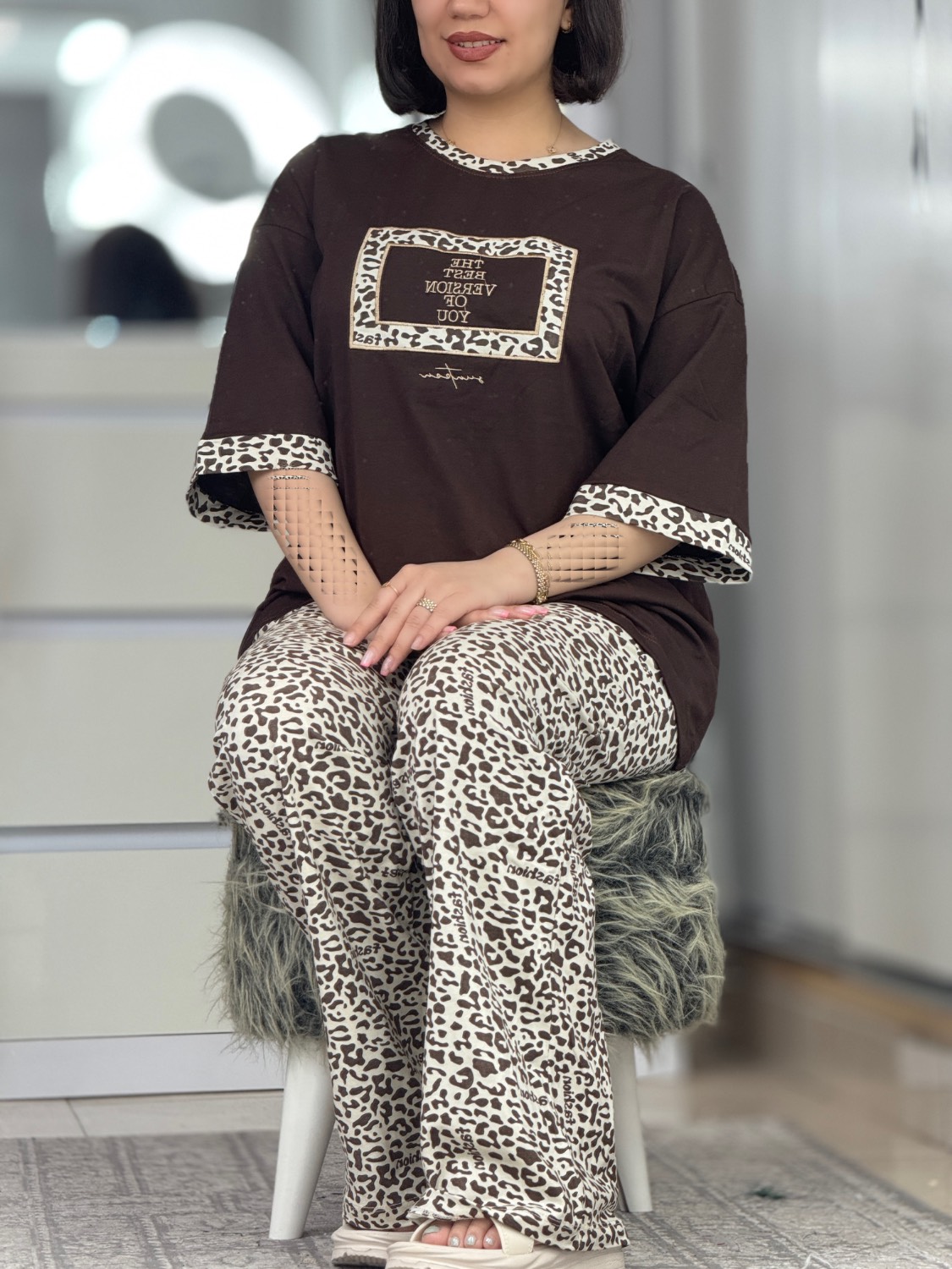 ست بگی لوکس پلنگی کد 42617
