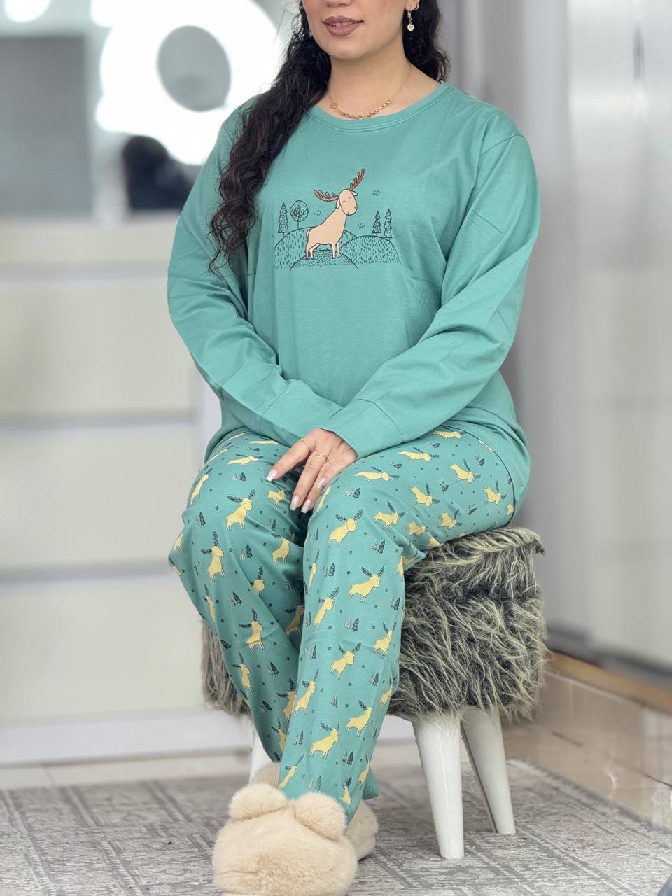 ست استین بلند گوزن کد 6518