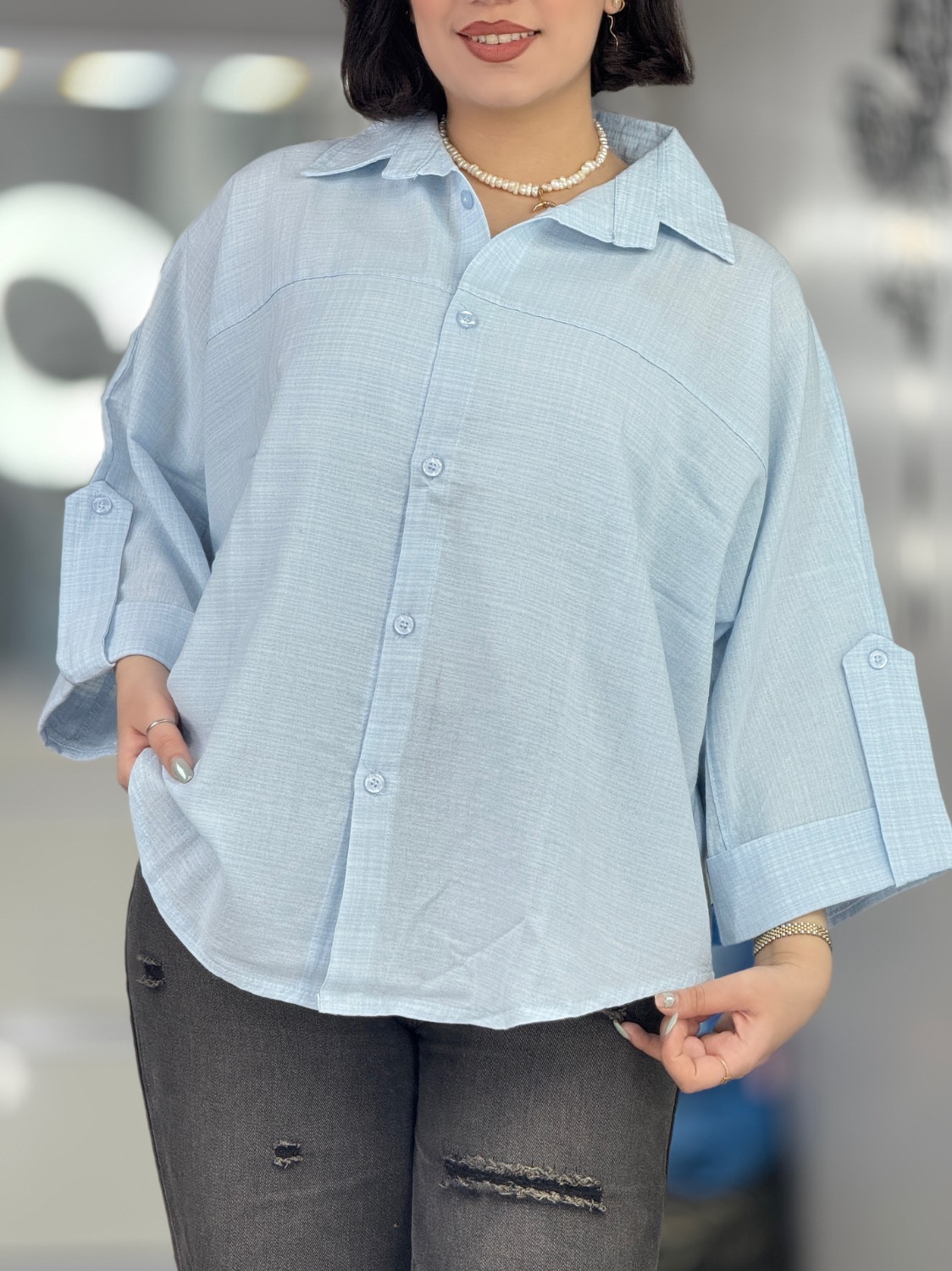 شومیز تک ساده کد 33550