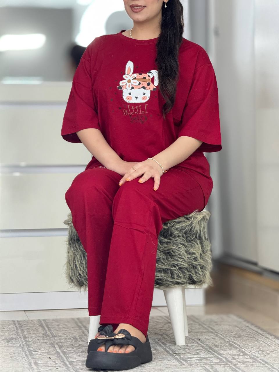 ست لانگ شلوار خرگوش کد 6245