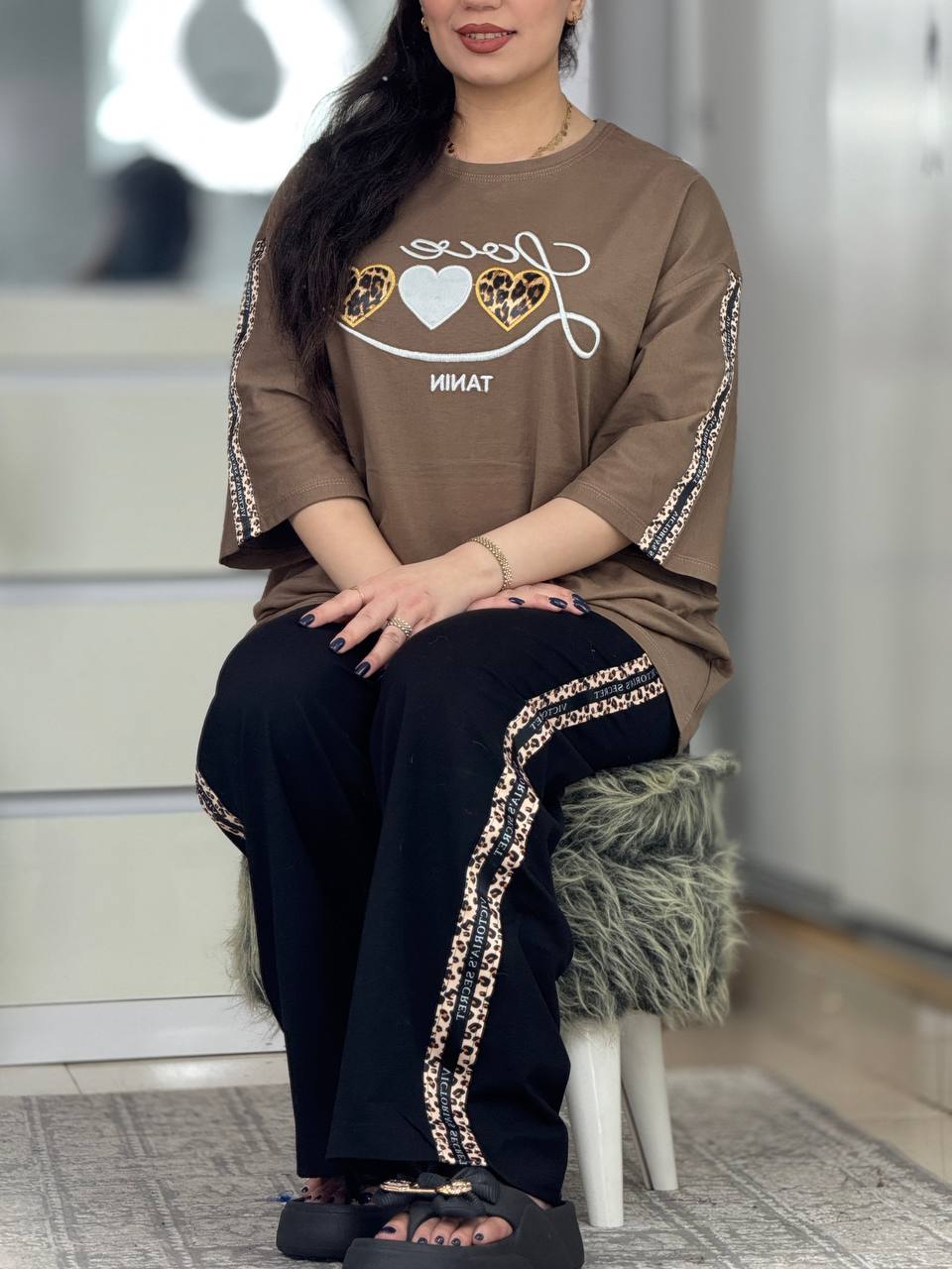 ست نوارپلنگی سه قلب کد 6581