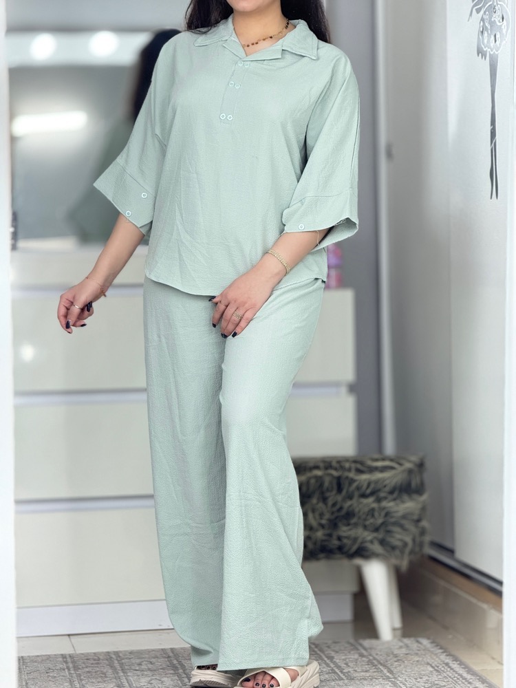 ست ینزی یقه دار کد 33489