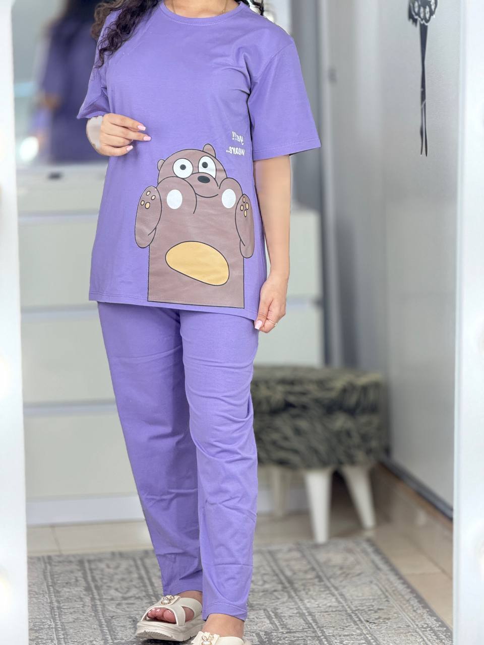 ست لانگ شلوار خرس تپلو کد ۵۹۱۷