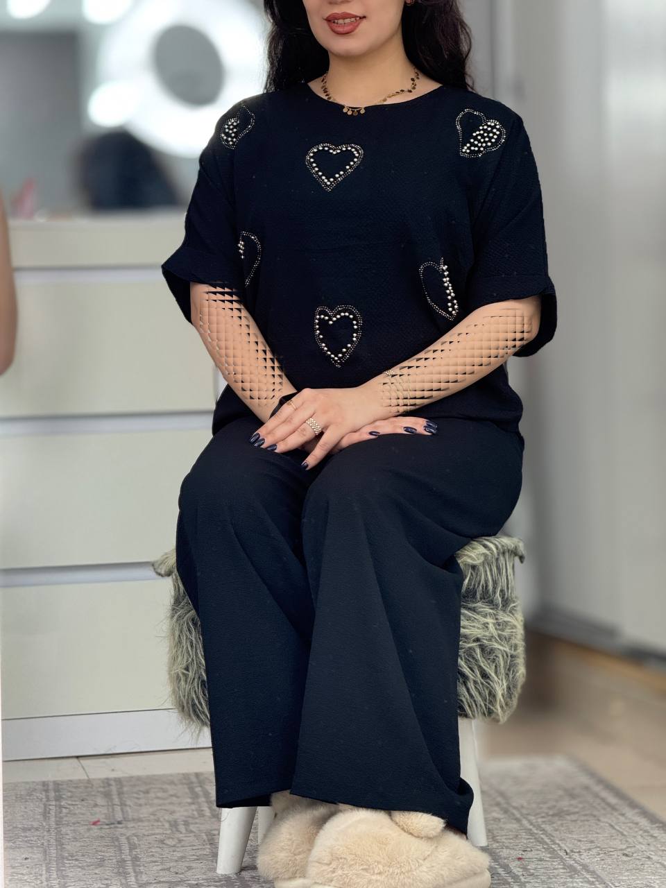 ست نگینی قلب کد 33426