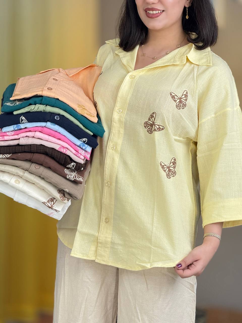 شومیز پروانه کد 29504