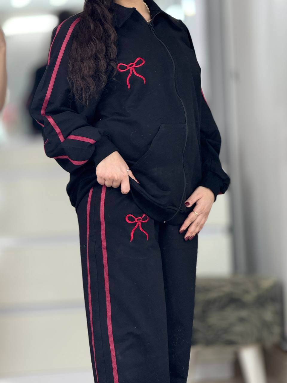 ست سوییشرت شلوار پاپیون کد 6299